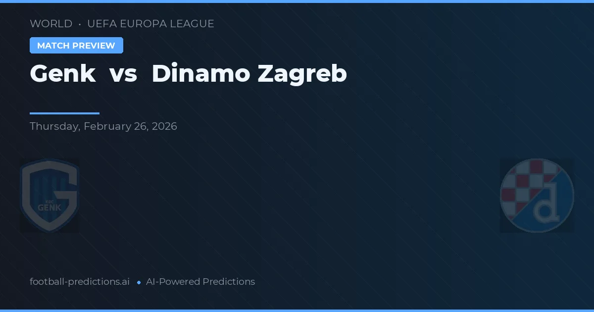 Genk vs Dinamo Zagreb — matchtips och förhandstitt