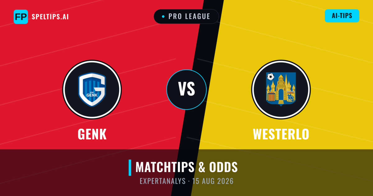 Genk vs Westerlo — matchtips och förhandstitt
