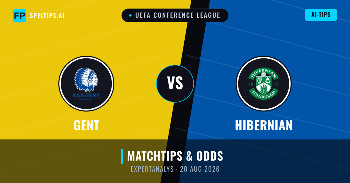 Gent vs Hibernian — matchtips och förhandstitt