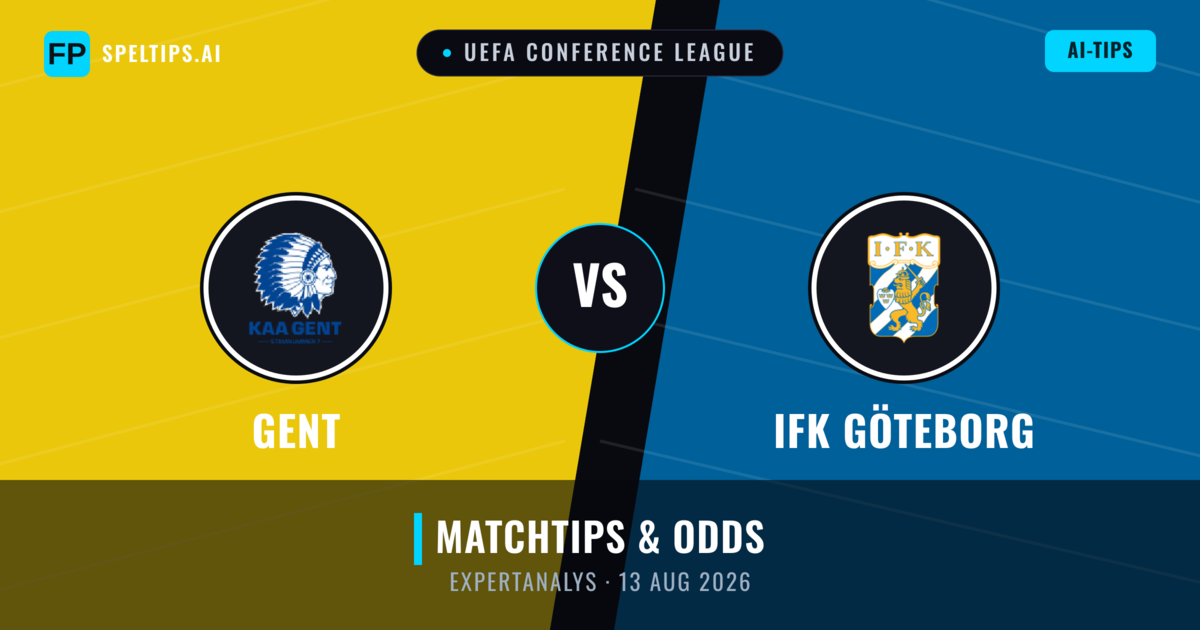Gent vs IFK Göteborg — matchtips och förhandstitt