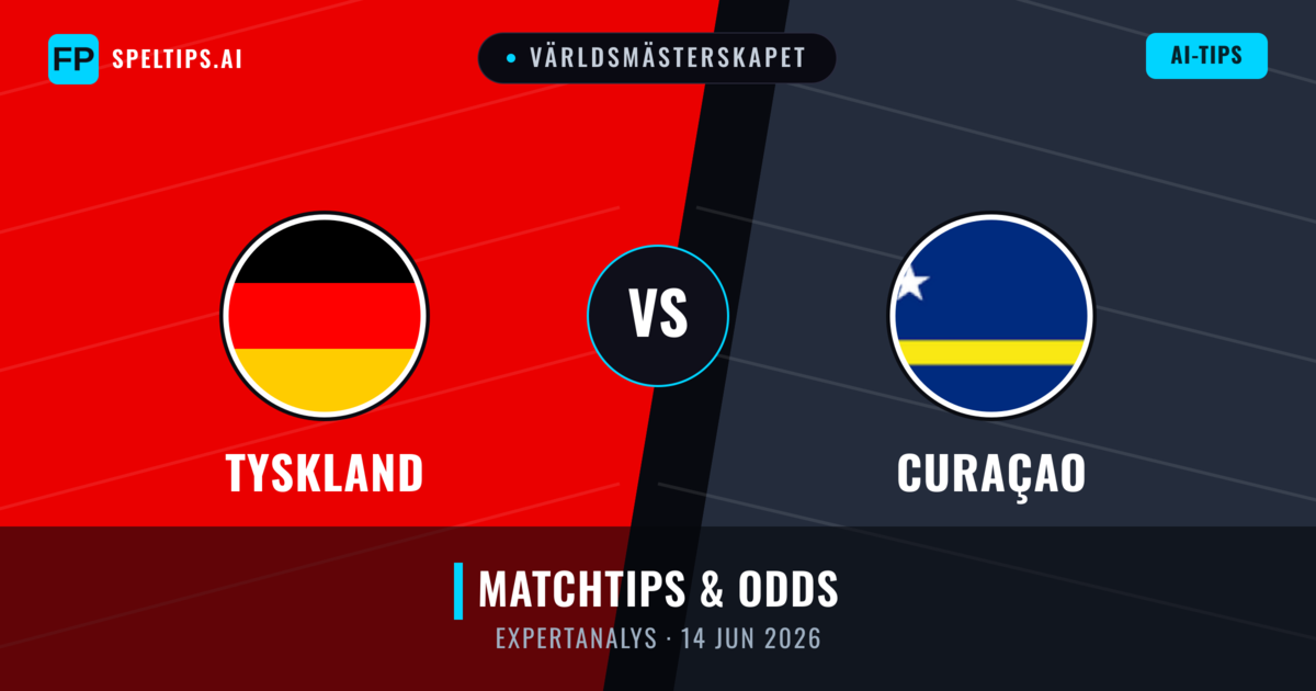 Tyskland vs Curaçao — matchtips och förhandstitt