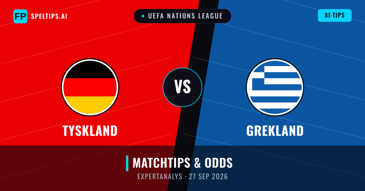 Tyskland vs Grekland — matchtips och förhandstitt