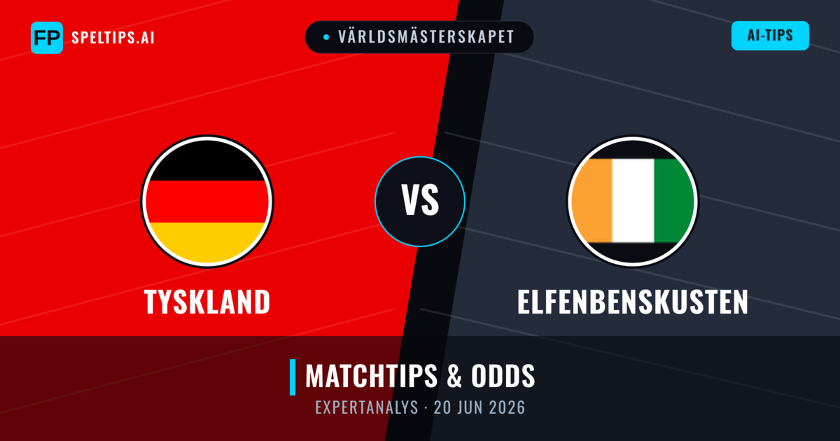 Tyskland vs Elfenbenskusten — matchtips och förhandstitt