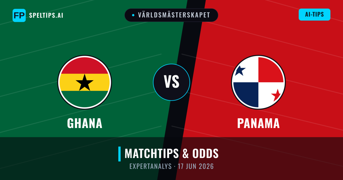 Ghana vs Panama — matchtips och förhandstitt