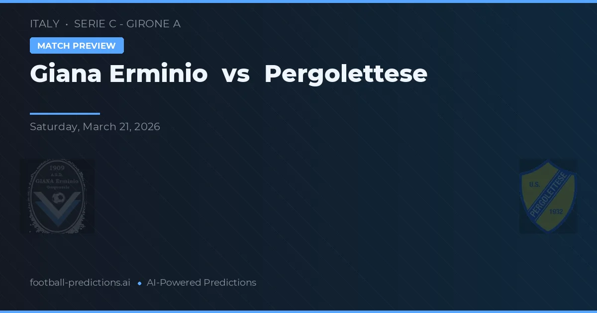 Giana Erminio vs Pergolettese — matchtips och förhandstitt