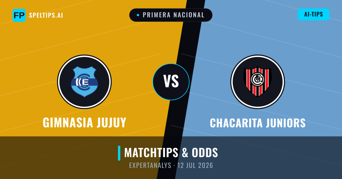 Gimnasia Jujuy vs Chacarita Juniors — matchtips och förhandstitt