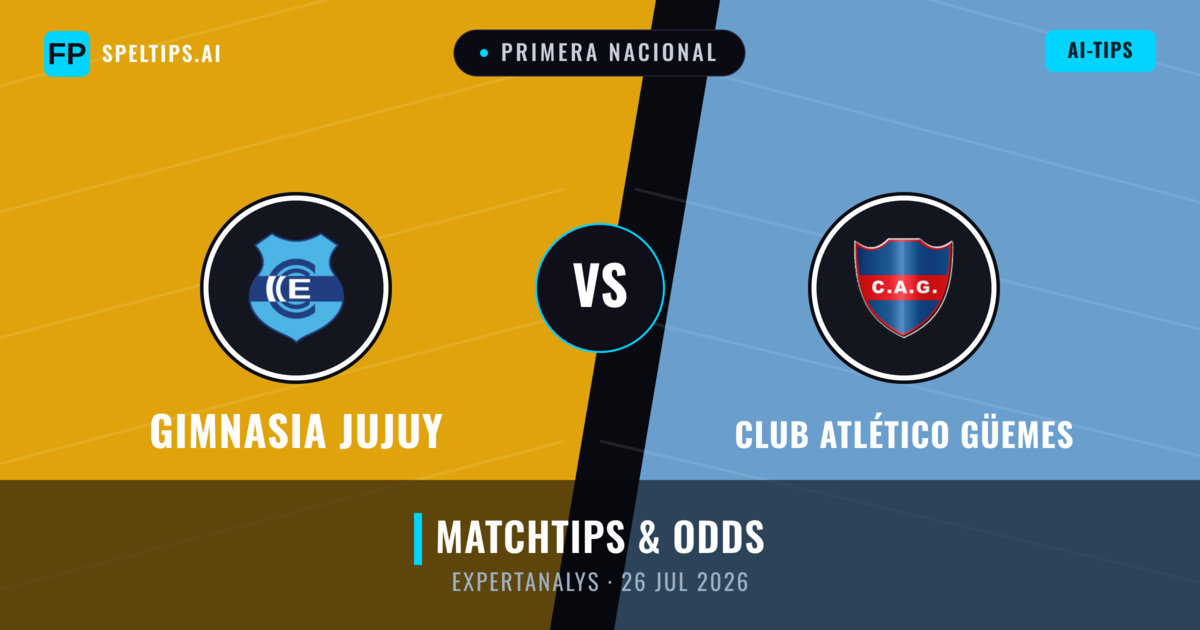 Gimnasia Jujuy vs Club Atlético Güemes — matchtips och förhandstitt