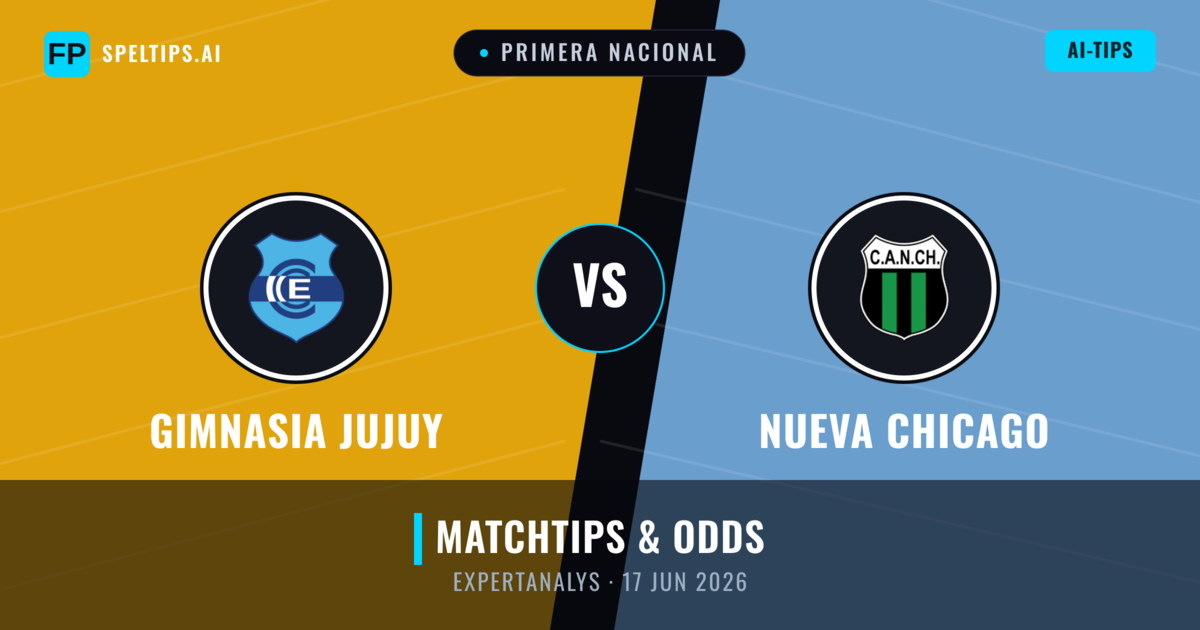 Gimnasia Jujuy vs Nueva Chicago — matchtips och förhandstitt