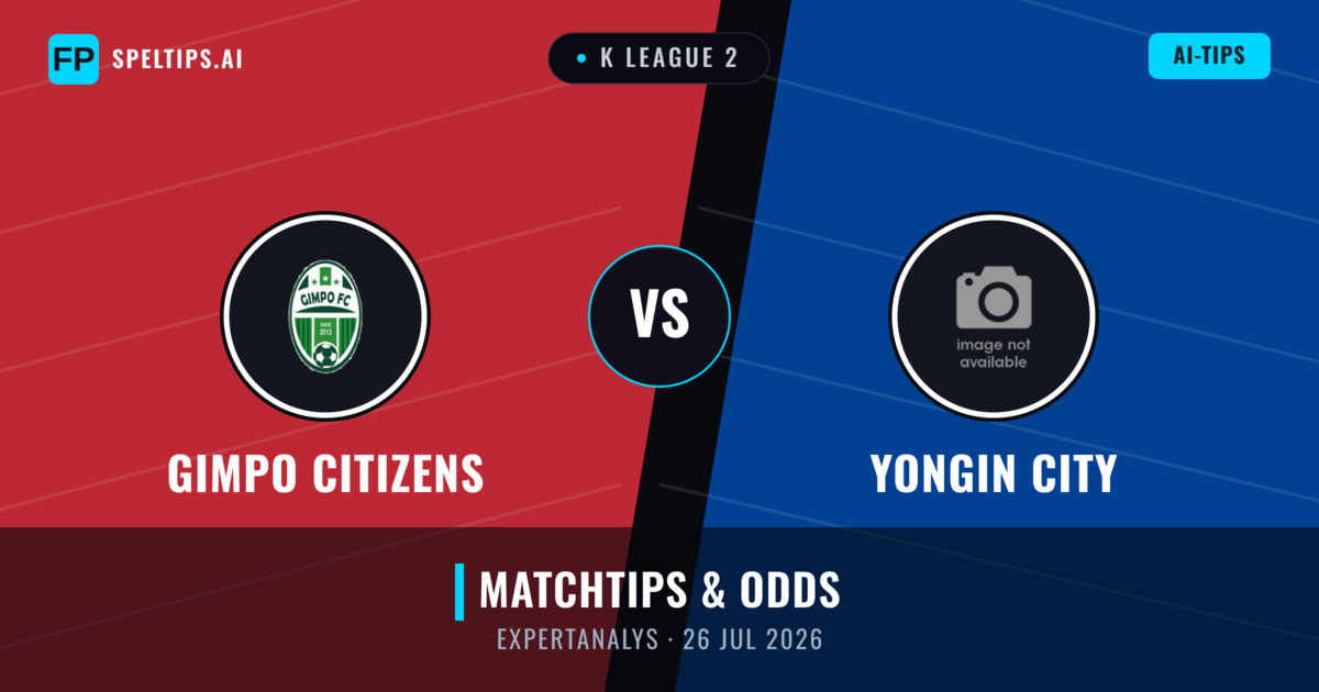 Gimpo Citizens vs Yongin City — matchtips och förhandstitt