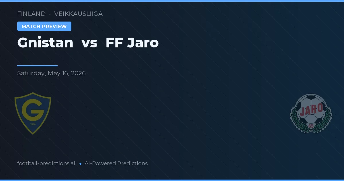 Gnistan vs FF Jaro — matchtips och förhandstitt