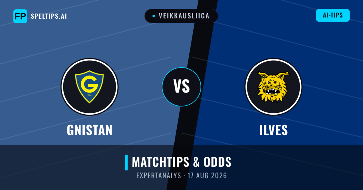 Gnistan vs Ilves — matchtips och förhandstitt