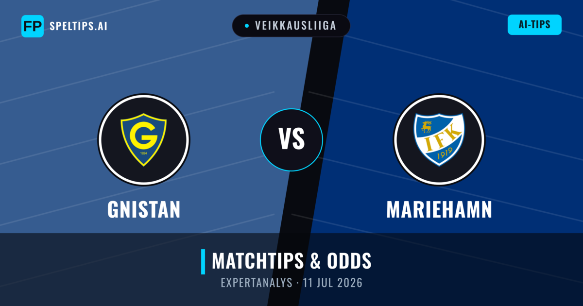 Gnistan vs Mariehamn — matchtips och förhandstitt