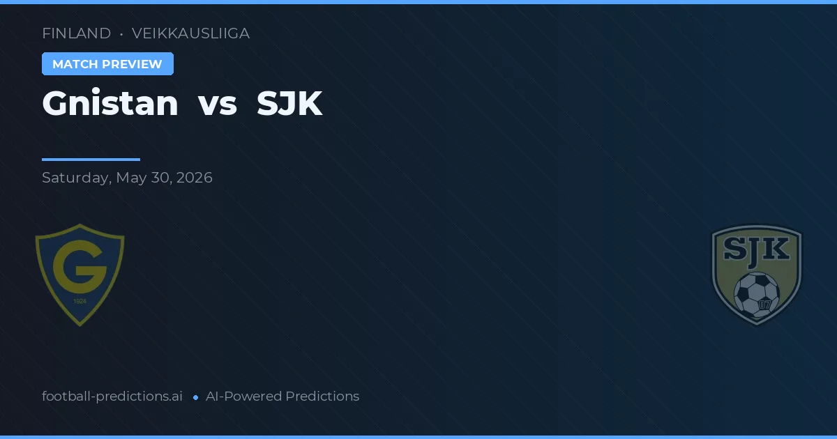 Gnistan vs SJK — matchtips och förhandstitt