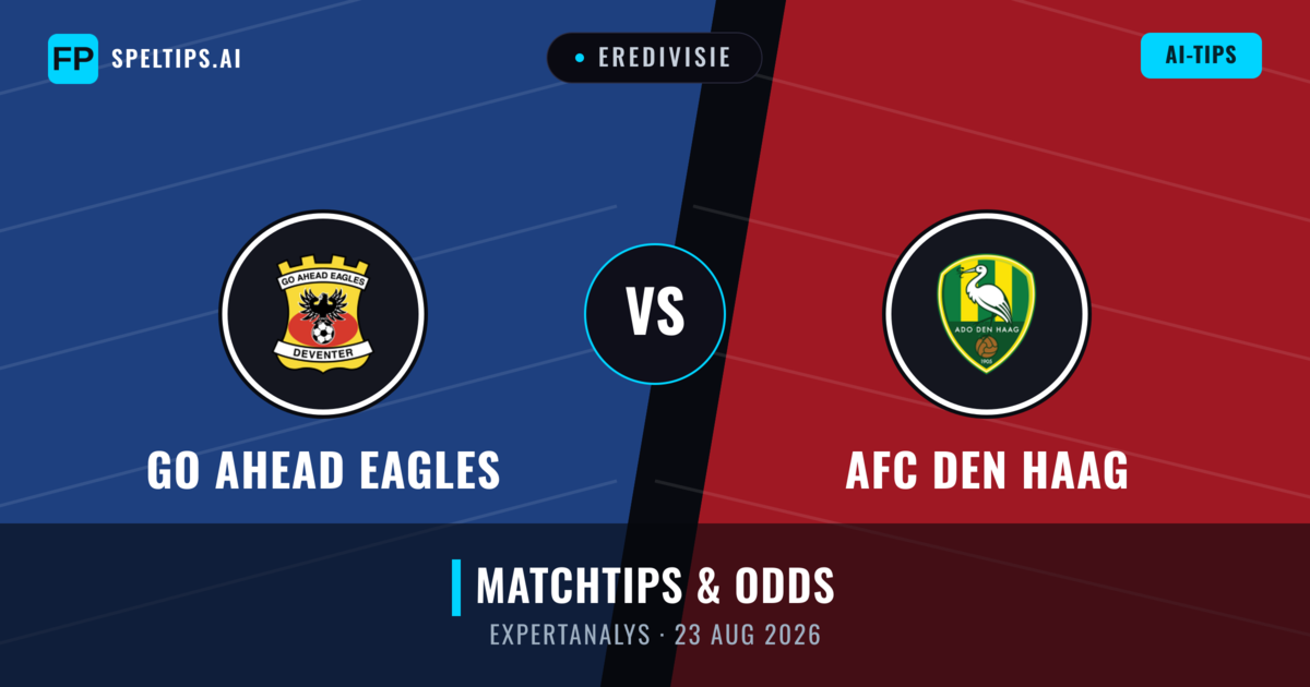 Go Ahead Eagles vs AFC Den Haag — matchtips och förhandstitt