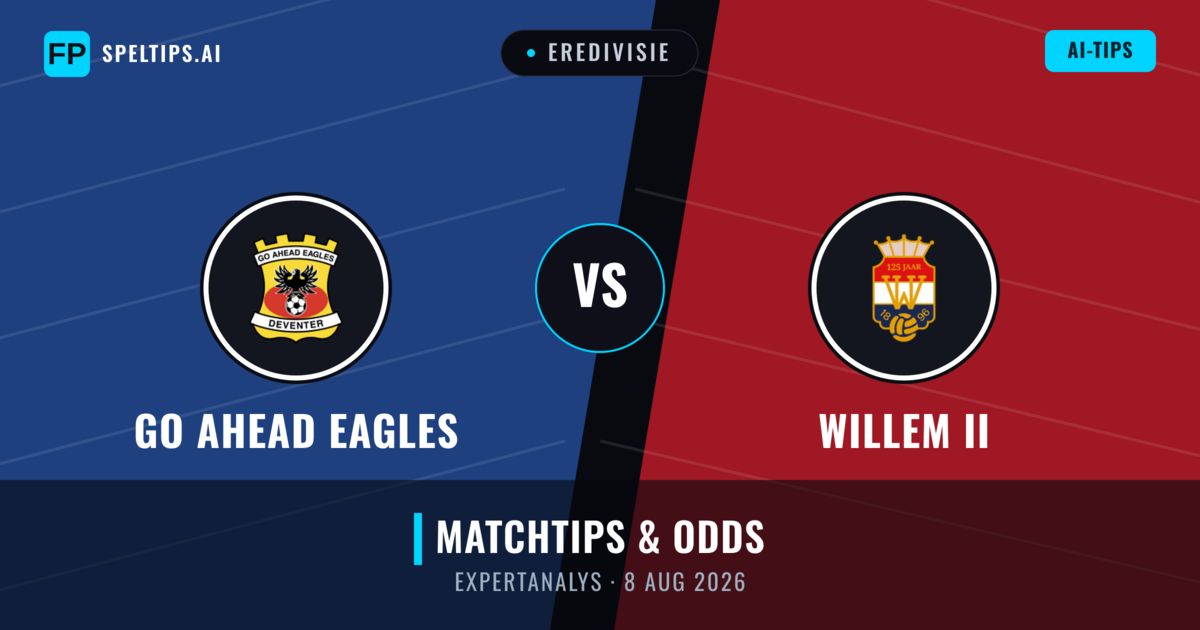 Go Ahead Eagles vs Willem II — matchtips och förhandstitt