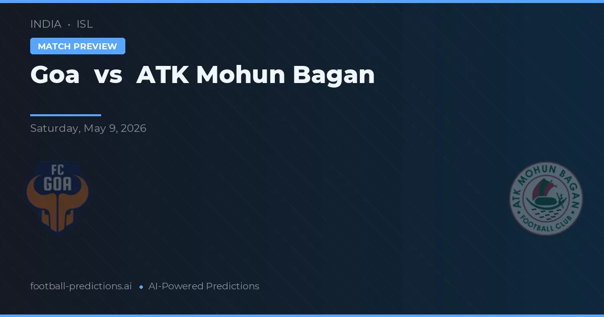 Goa vs ATK Mohun Bagan — matchtips och förhandstitt