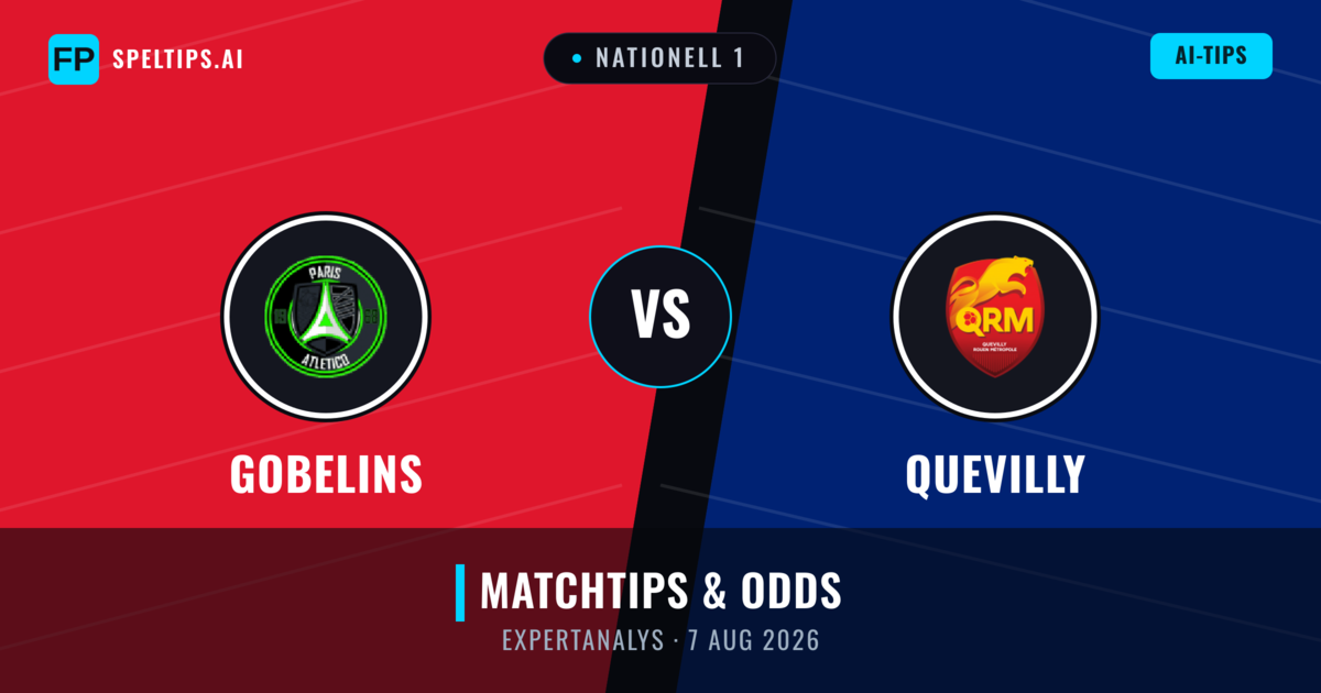 Gobelins vs Quevilly — matchtips och förhandstitt