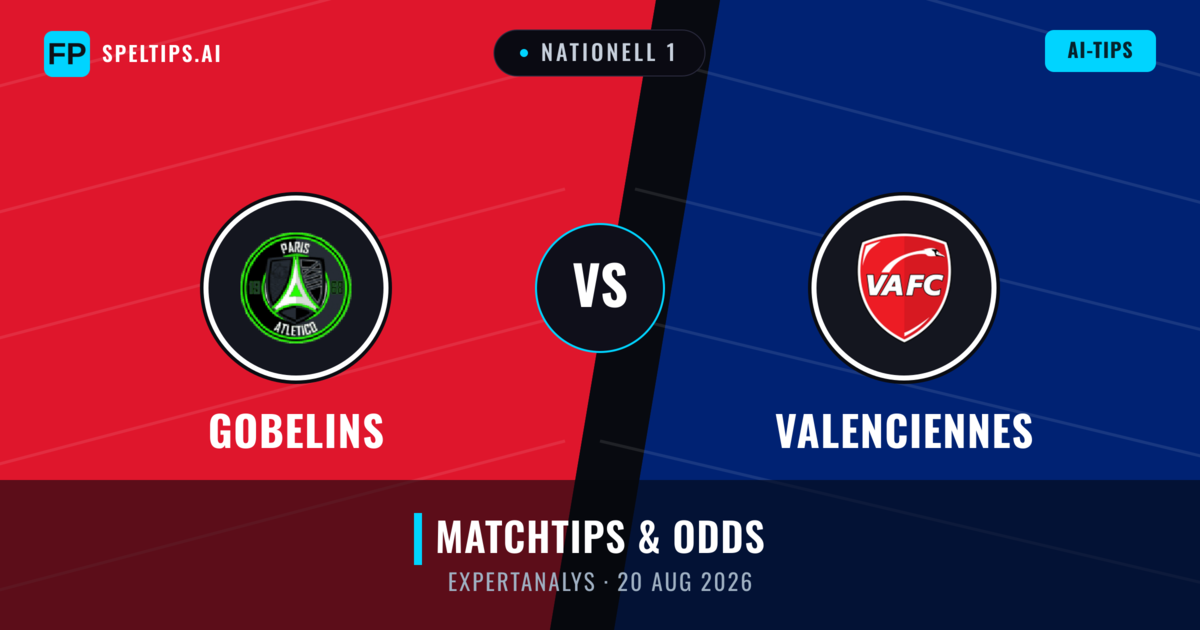 Gobelins vs Valenciennes — matchtips och förhandstitt