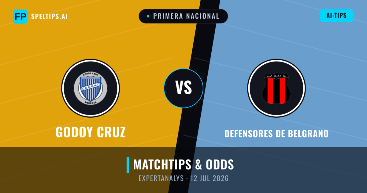 Godoy Cruz vs Defensores de Belgrano — matchtips och förhandstitt