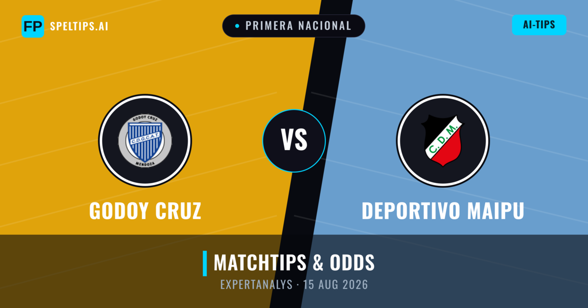 Godoy Cruz vs Deportivo Maipu — matchtips och förhandstitt