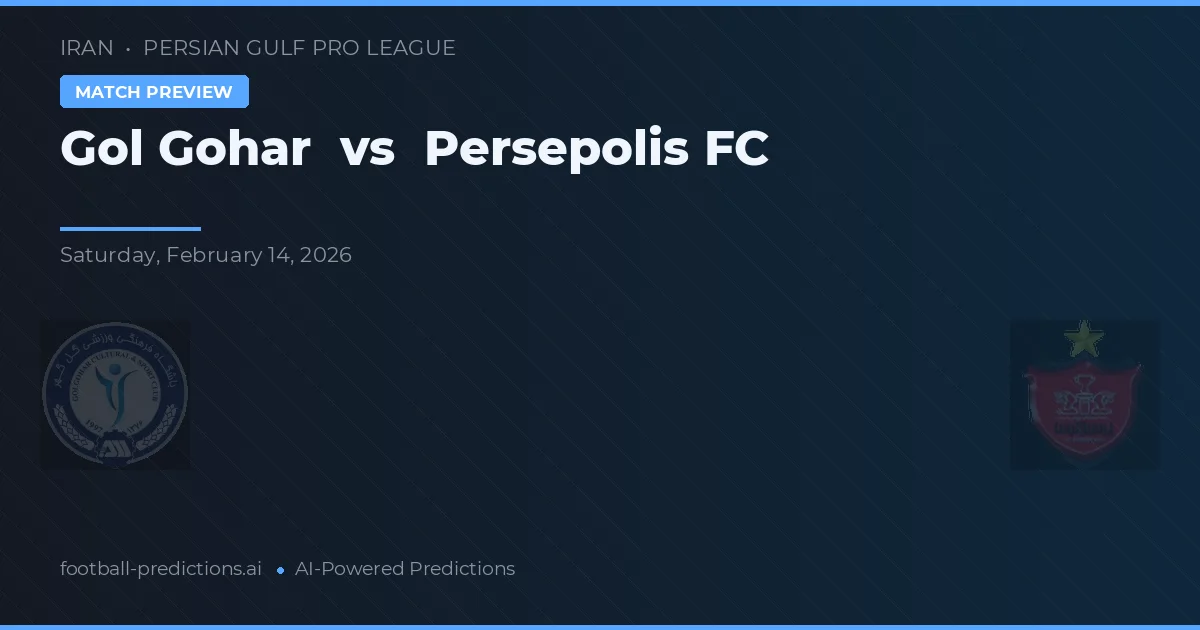 Gol Gohar vs Persepolis — matchtips och förhandstitt
