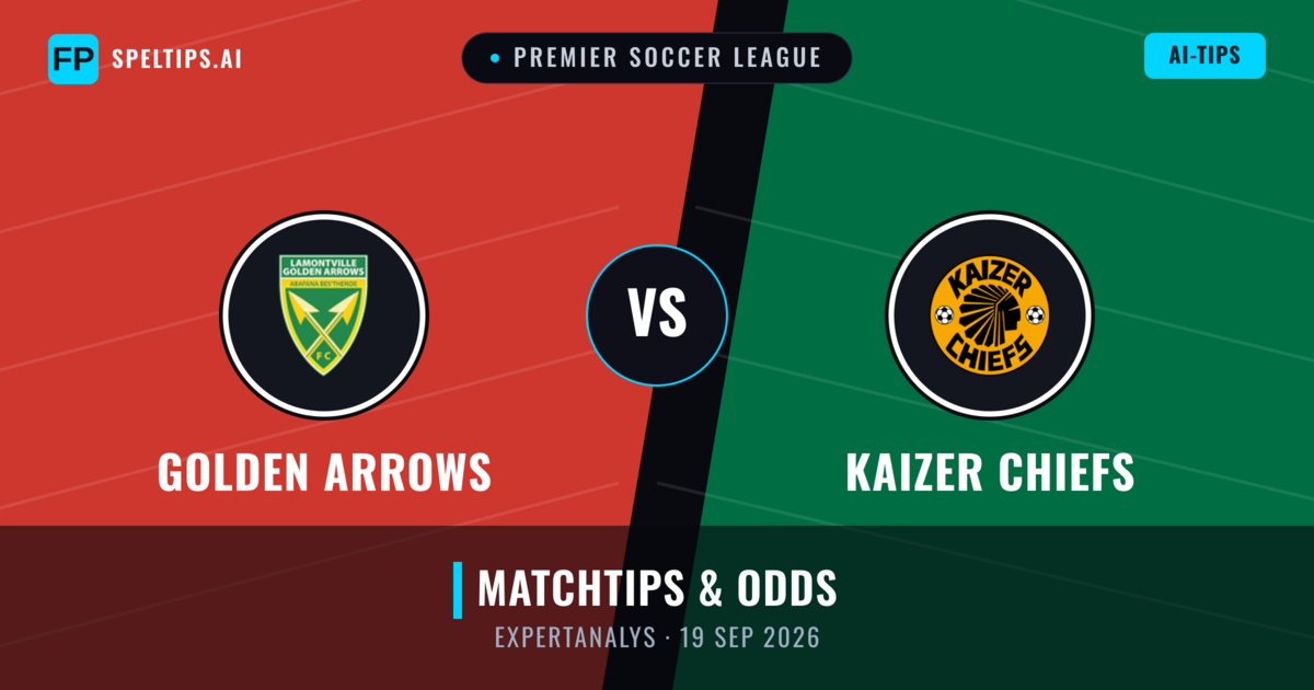 Golden Arrows vs Kaizer Chiefs — matchtips och förhandstitt