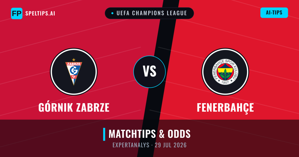 Górnik Zabrze vs Fenerbahçe — matchtips och förhandstitt