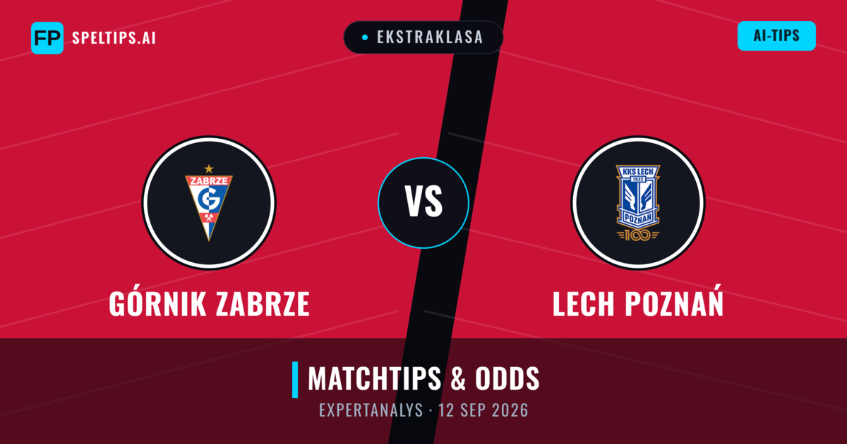 Górnik Zabrze vs Lech Poznań — matchtips och förhandstitt