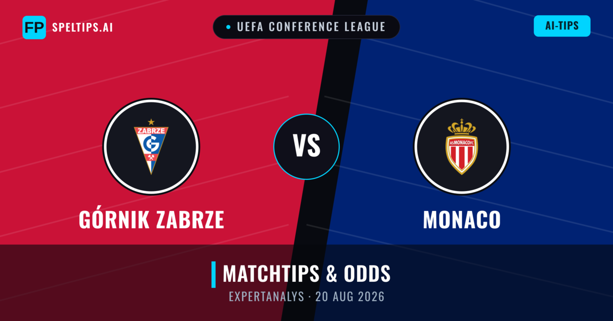 Górnik Zabrze vs Monaco — matchtips och förhandstitt