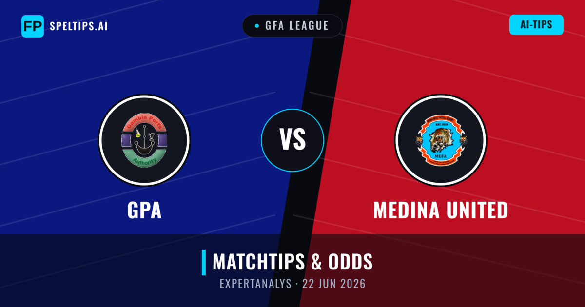 GPA vs Medina United — matchtips och förhandstitt