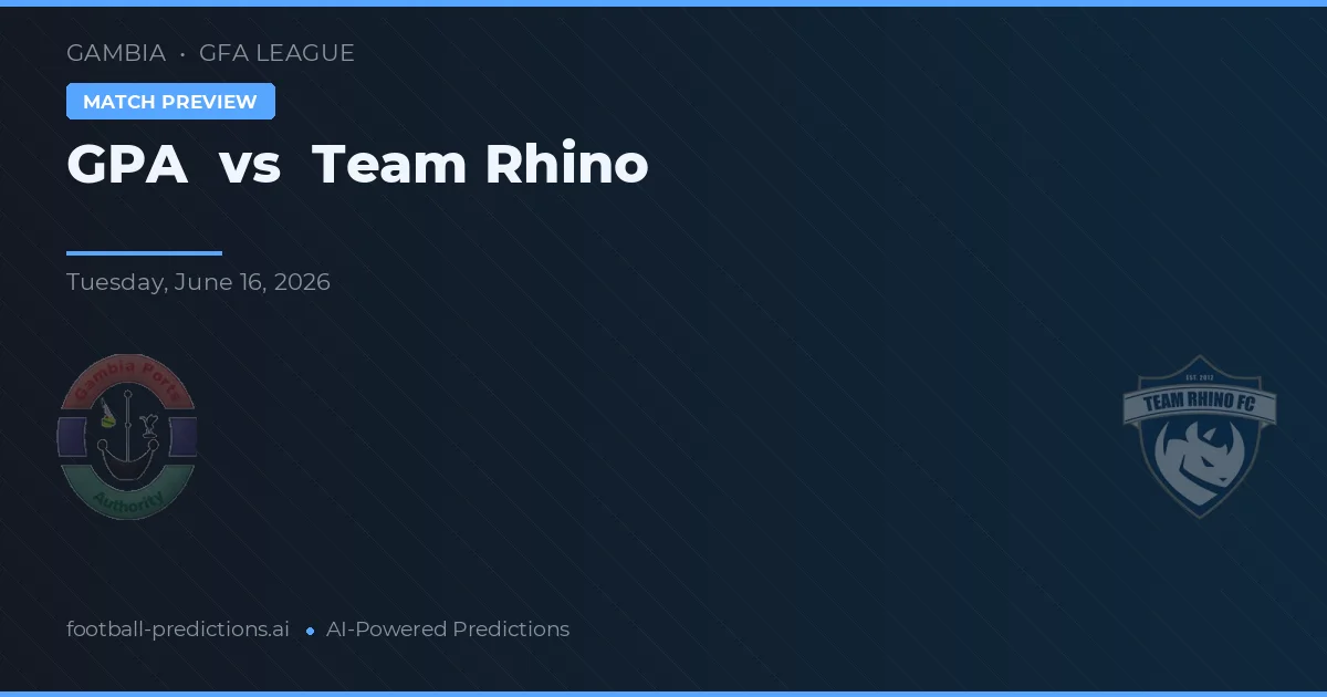 GPA vs Team Rhino — matchtips och förhandstitt