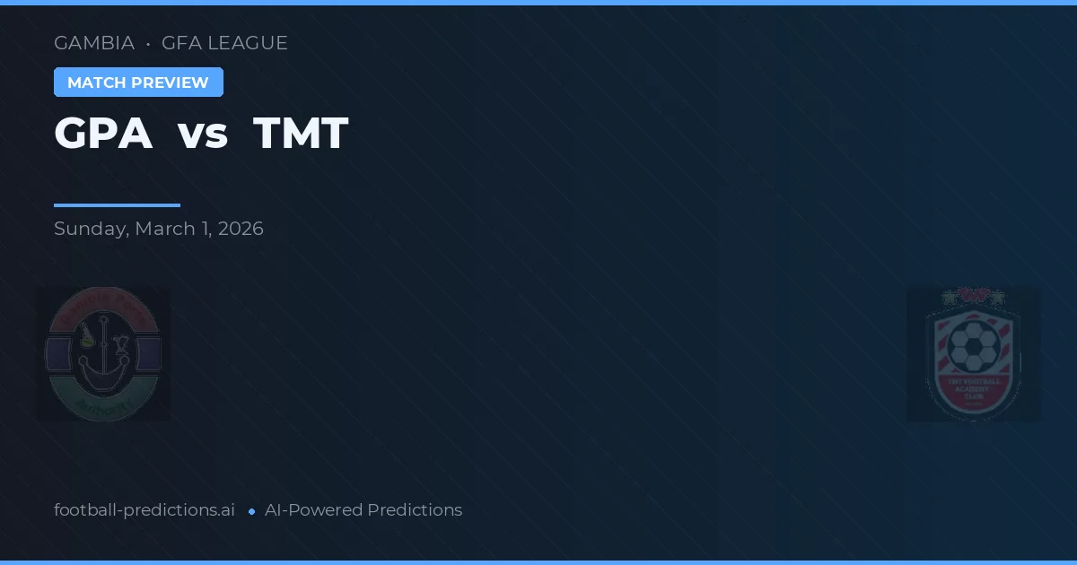 GPA vs TMT — matchtips och förhandstitt