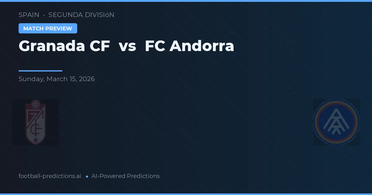 Granada CF vs FC Andorra — matchtips och förhandstitt