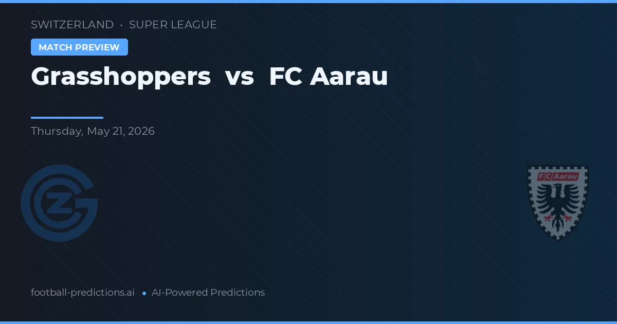 Grasshoppers vs FC Aarau — matchtips och förhandstitt