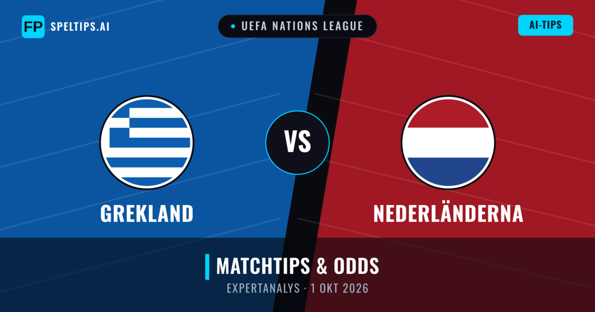 Grekland vs Nederländerna — matchtips och förhandstitt