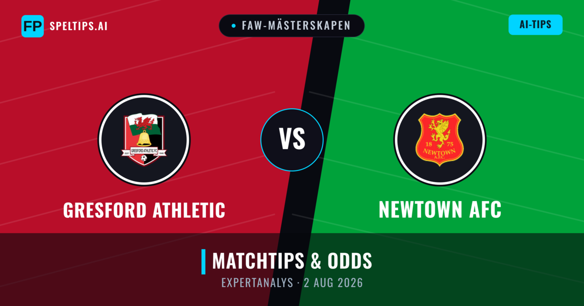 Gresford Athletic vs Newtown AFC — matchtips och förhandstitt