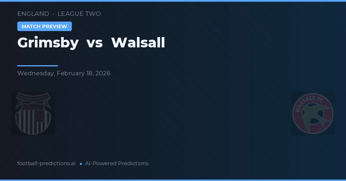 Grimsby vs Walsall — matchtips och förhandstitt