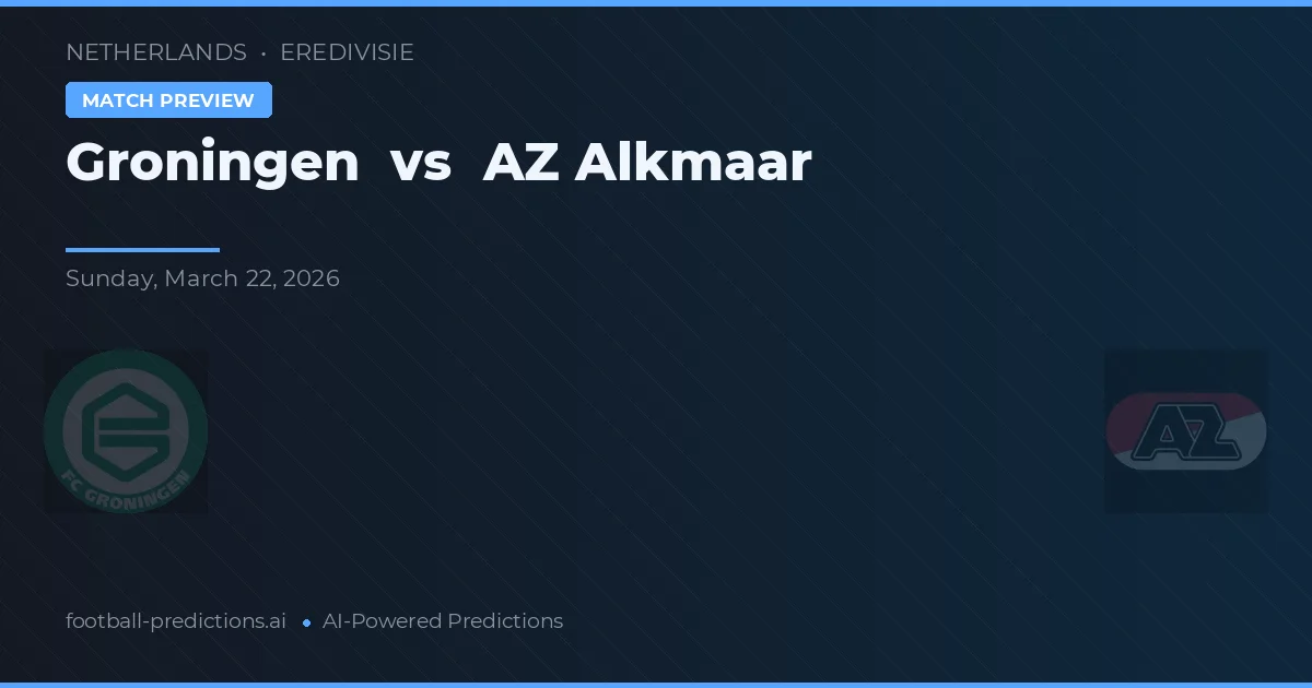 Groningen vs AZ Alkmaar — matchtips och förhandstitt