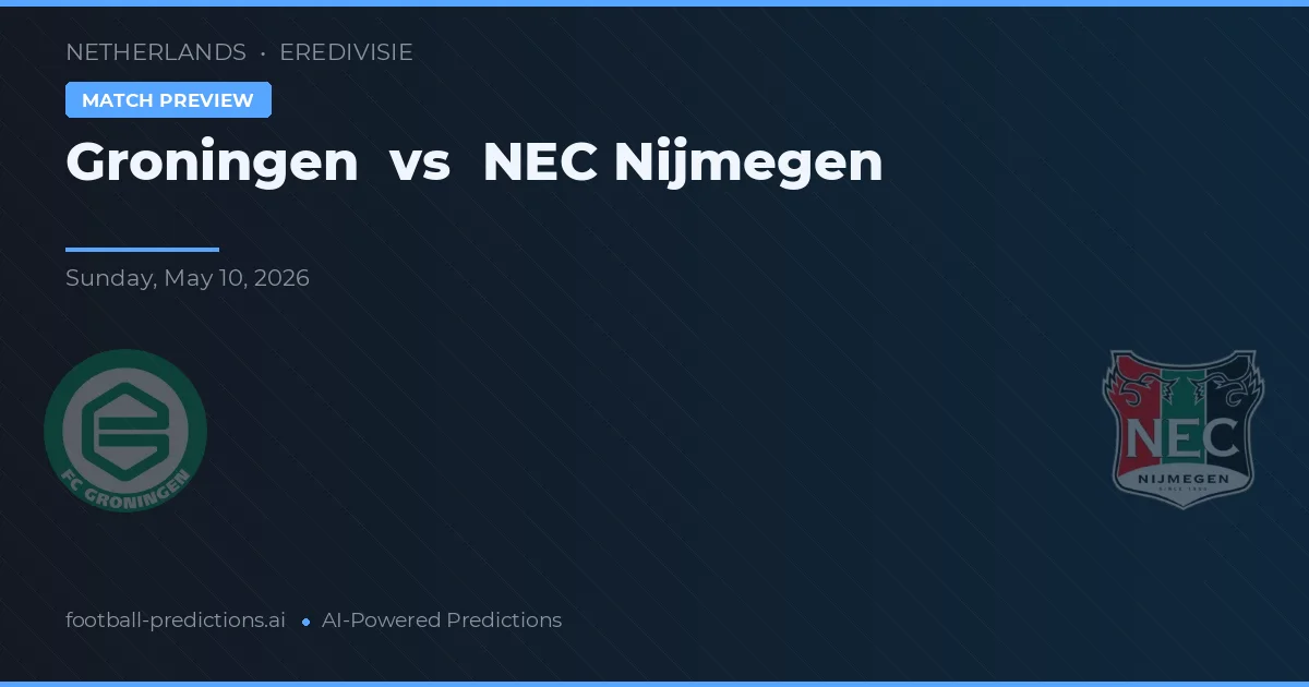 Groningen vs NEC Nijmegen — matchtips och förhandstitt