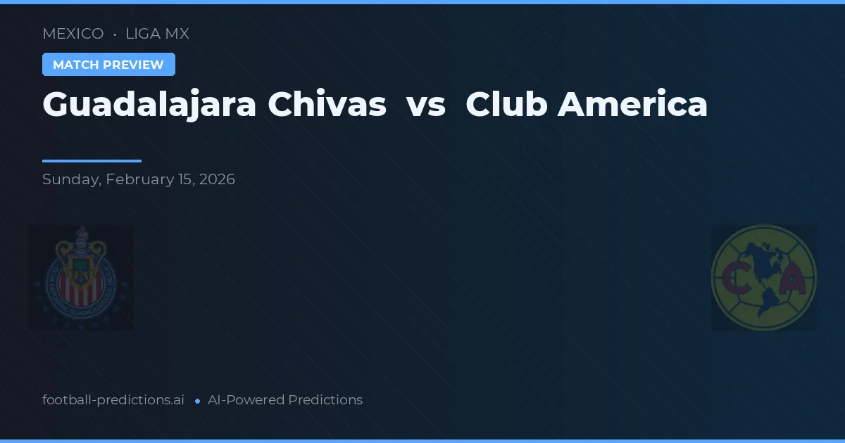Guadalajara Chivas vs Club America — matchtips och förhandstitt