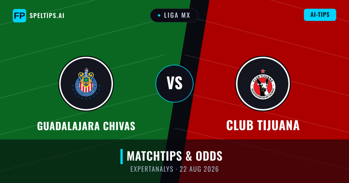 Guadalajara Chivas vs Club Tijuana — matchtips och förhandstitt