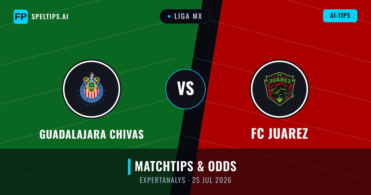 Guadalajara Chivas vs FC Juarez — matchtips och förhandstitt