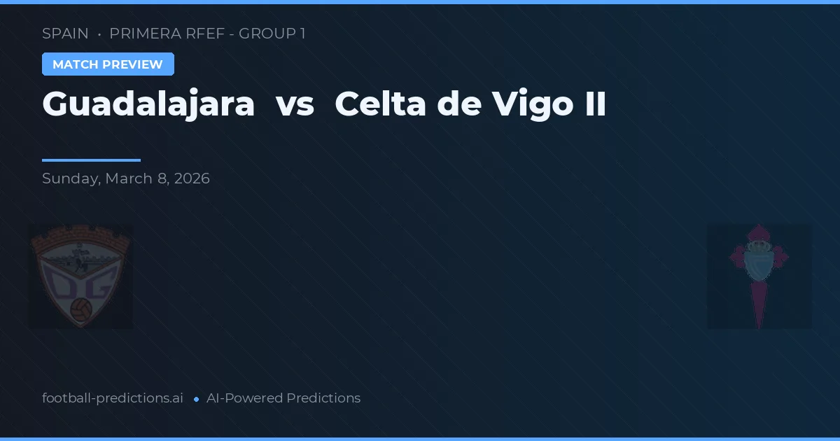 Guadalajara vs Celta de Vigo — matchtips och förhandstitt