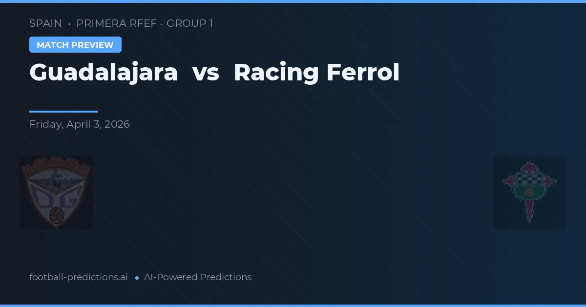 Guadalajara vs Racing Ferrol — matchtips och förhandstitt