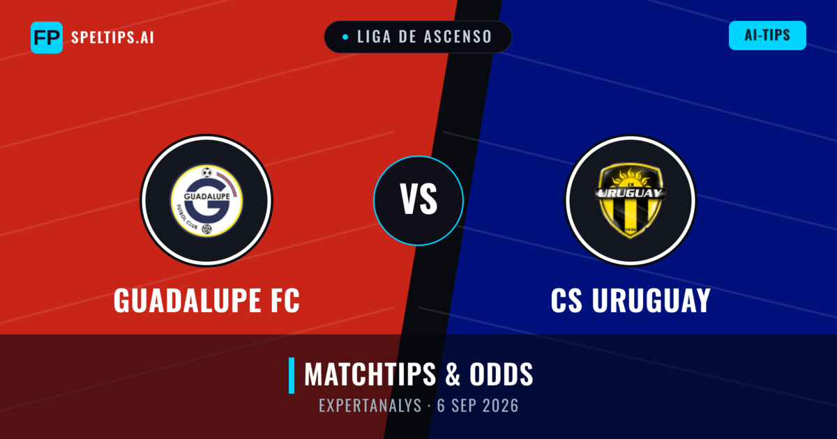 Guadalupe FC vs CS Uruguay — matchtips och förhandstitt