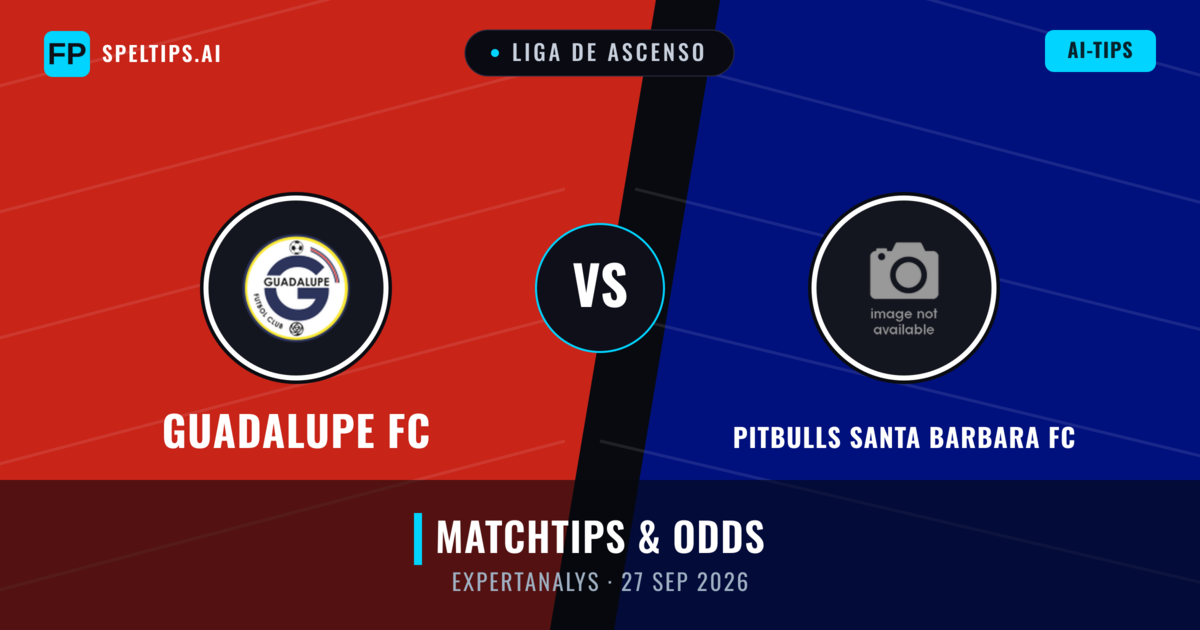 Guadalupe FC vs Pitbulls Santa Barbara FC — matchtips och förhandstitt