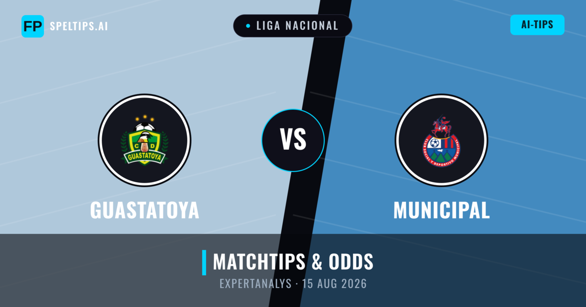 Guastatoya vs Municipal — matchtips och förhandstitt