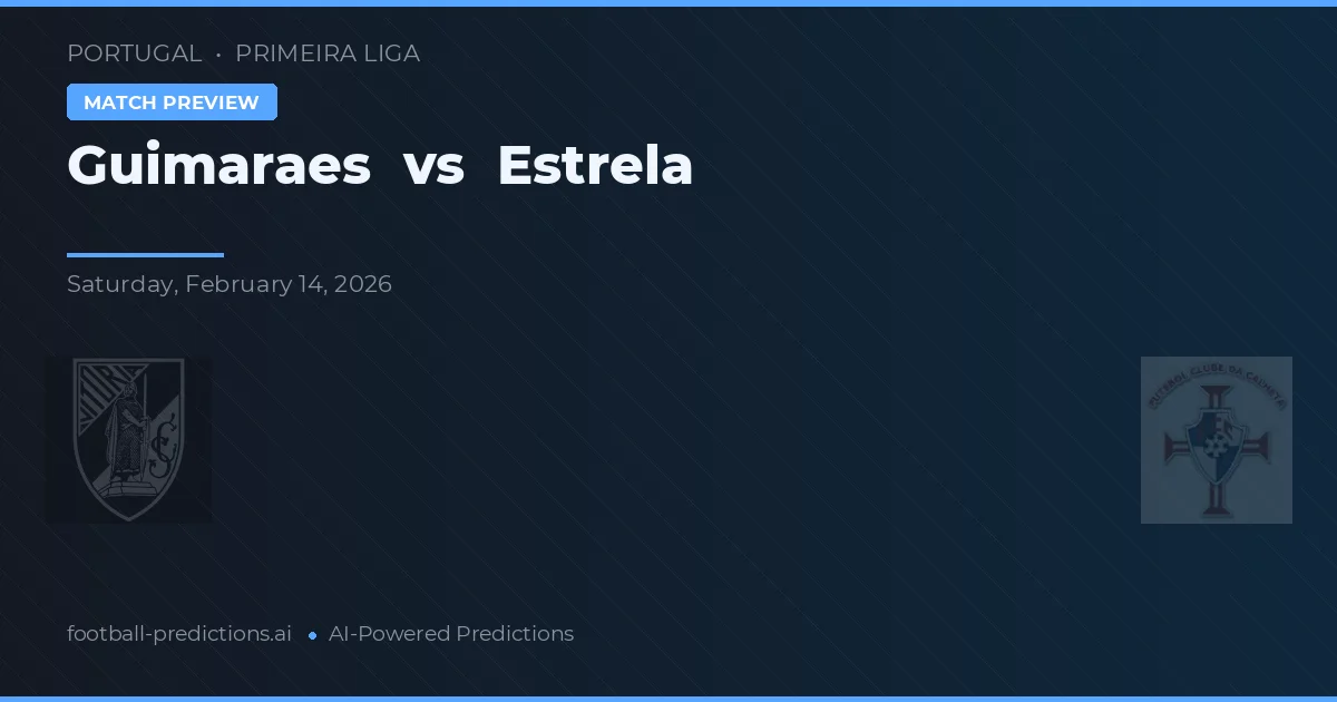 Guimaraes vs Estrela — matchtips och förhandstitt