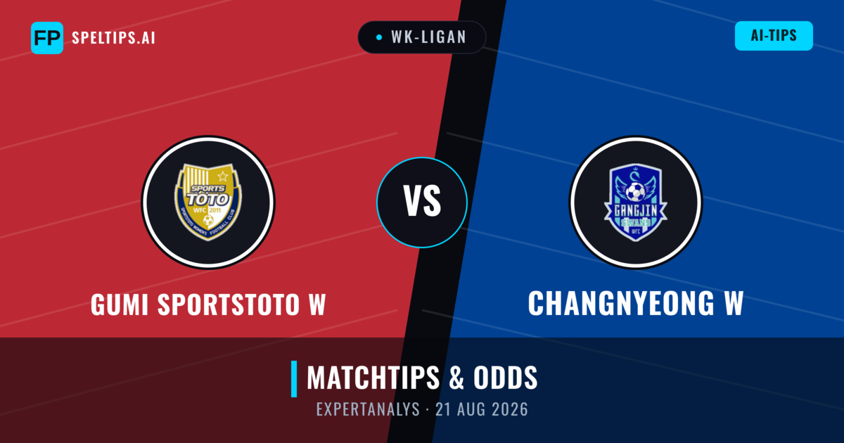 Gumi Sportstoto W vs Changnyeong W — matchtips och förhandstitt