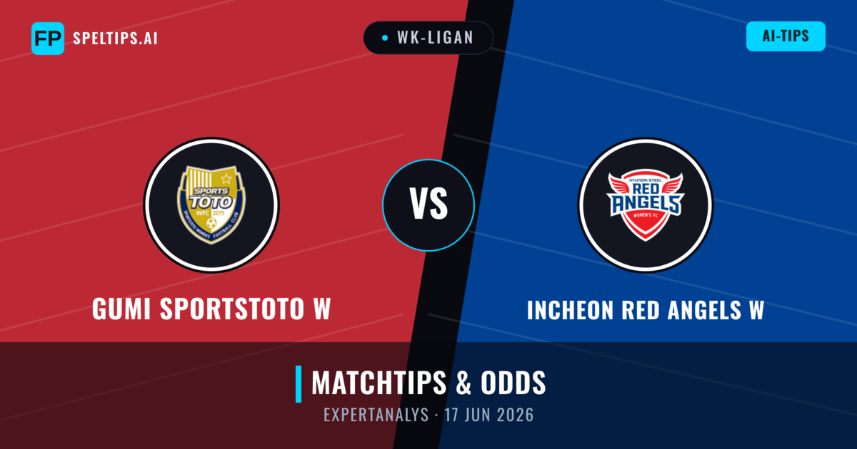 Gumi Sportstoto W vs Incheon Red Angels W — matchtips och förhandstitt